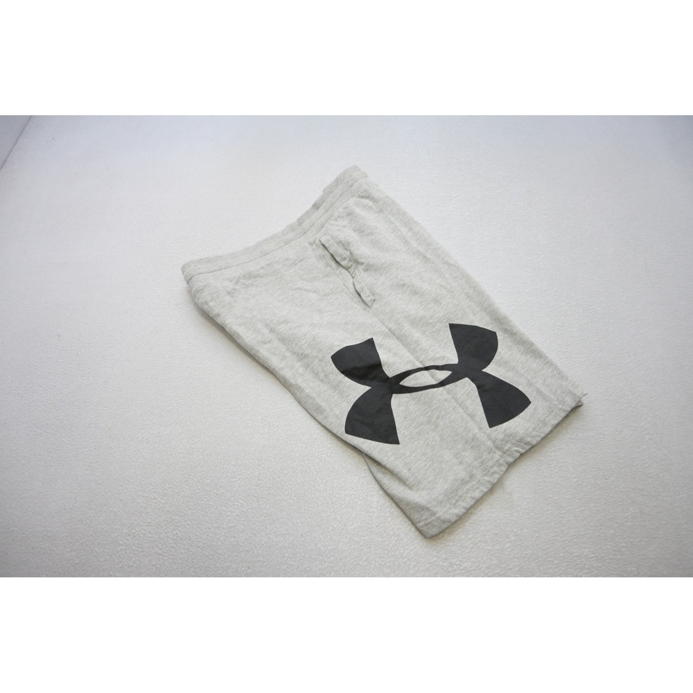 Under Armour Jogger Gym Shorts Mens XL Gray Fleece Athletic Pockets Cotton Blend